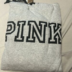 PINK Victoria's Secret Gray Crew Neck Sweater